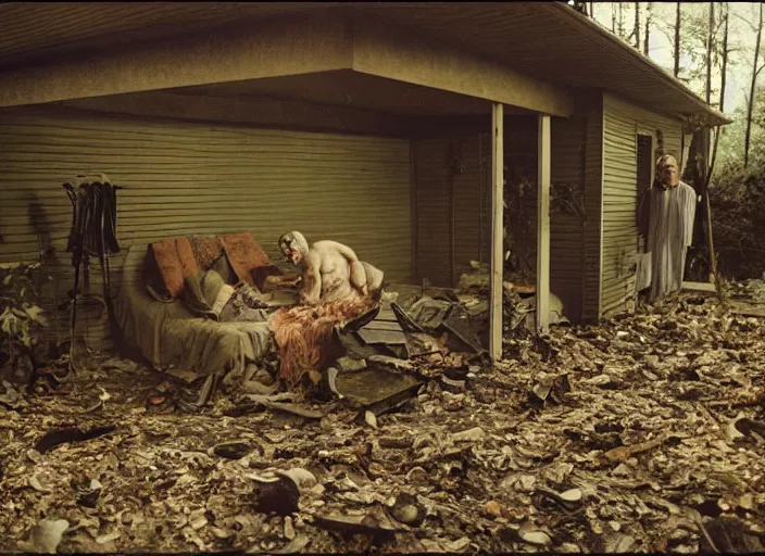 Image similar to a monster crawling out from the basement, Gregory Crewdson, Joel Sternfeld