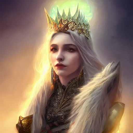 Prompt: the portrait of a dragon queen, epic fantasy art, trending on artstation, mystical, dragons, mystical atmosphere, high detail, high definiton, hyperrealistic, 4 k uhd