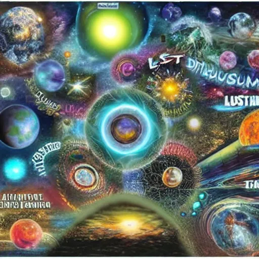 Image similar to future dreams of a lost multiverse