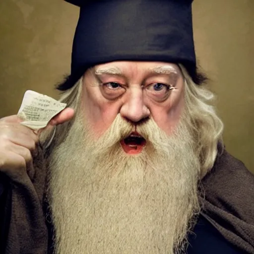 Image similar to overweight dumbledore