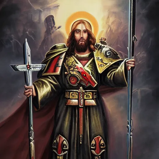 Jesus Christ is the emperor, Warhammer 40k | Stable Diffusion | OpenArt