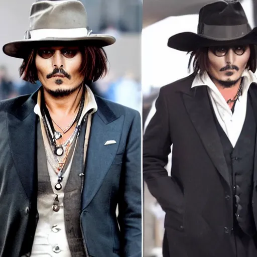 Prompt: depressed johnny depp