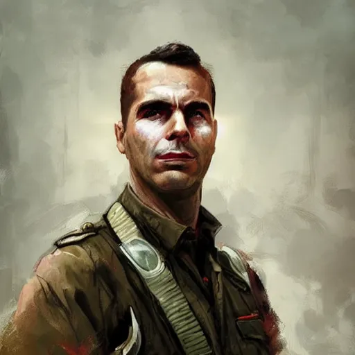 Prompt: portrait of a spanish anarcho - syndicalist buenaventura durruti, colourised, face portrait, epic, tragic, military art, fantasy, dieselpunk, hd shot, digital portrait, beautiful, artstation, comic style, by artgerm, guy denning, jakub rozalski, magali villeneuve and charlie bowater