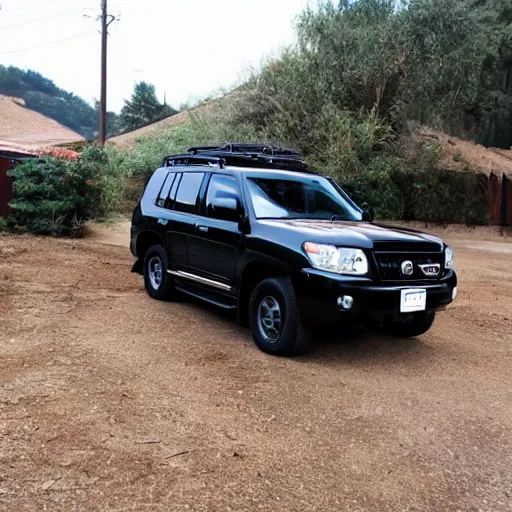 Prompt: i'm transferring from a black land cruiser to a black land cruiser, azuki style