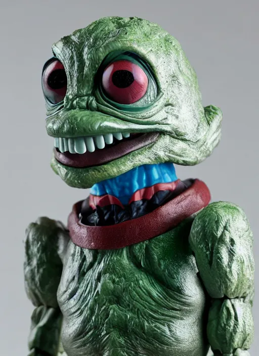 Prompt: space monster alien sofubi action figure, product photography