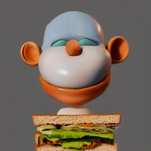 Image similar to An anthropomorphic sandwich eating man, trending on artstation, artstationHD, artstationHQ, artstation photorealism, photorealistic photography, 4k, 8k