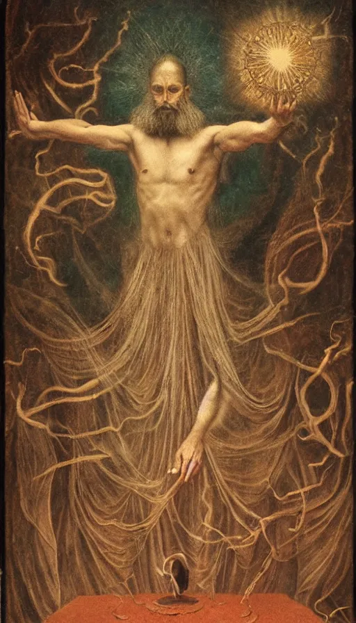 Image similar to the magician, tarot, by agostino arrivabene