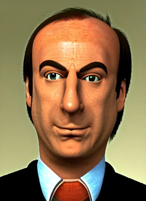 Prompt: saul goodman in super mario 64