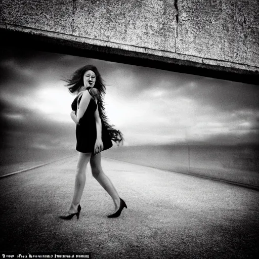 Image similar to an amazing award winning photo of a happy female, very sharp, hyperdetailed, cinematic atmospheric photo