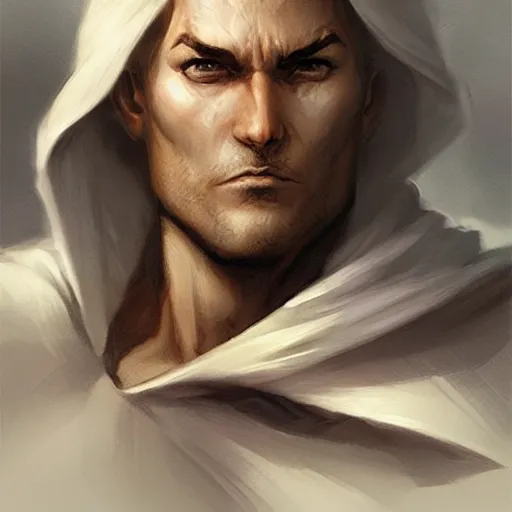 Image similar to male wizard, art by artgerm and greg rutkowski and magali villeneuve, d & d, fantasy, portrait, highly detailed, headshot, digital painting, trending on artstation, concept art, sharp focus, illustration