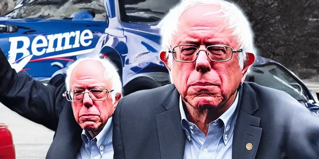 Image similar to bernie sanders, initial d