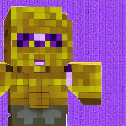 Image similar to thanos minecraft skin