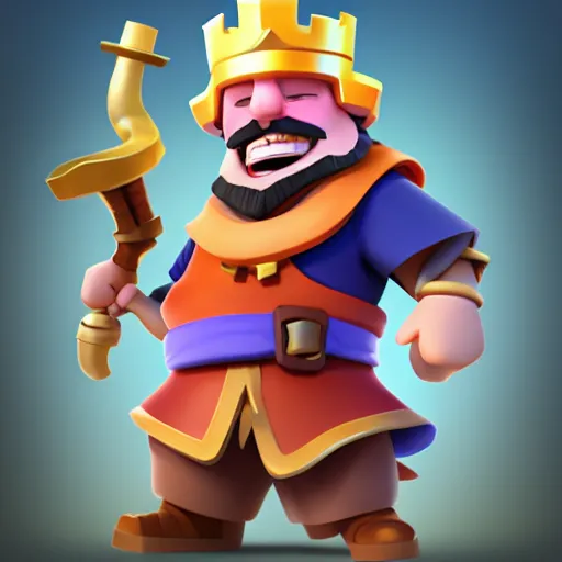 Prompt: portrait of a character from the game Clash Royale