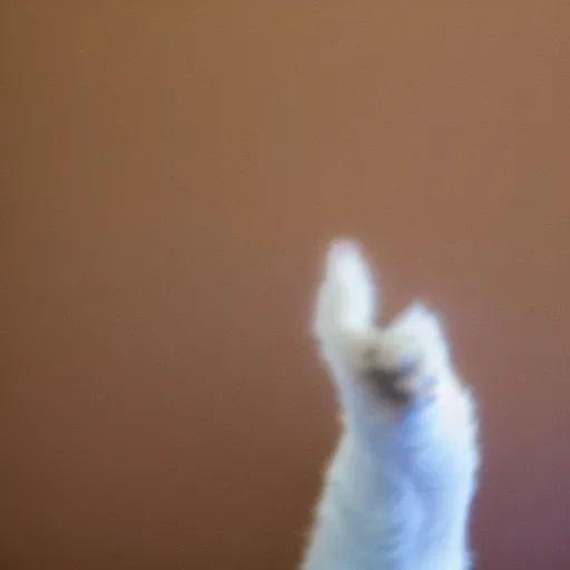 Image similar to a cat giving a thumbs up, realistic, photograph