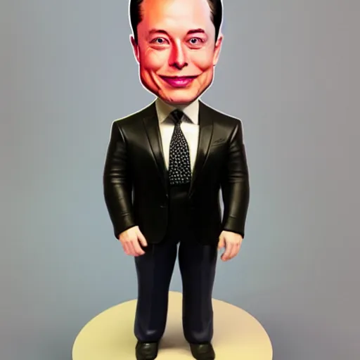 Prompt: elon musk as a bobble head nft