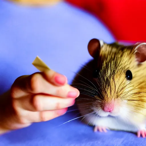 Image similar to detailed photo of a hamster holding a valentine's letter, various poses, full body, unedited, daylight, dof, sharp focus, 8 k