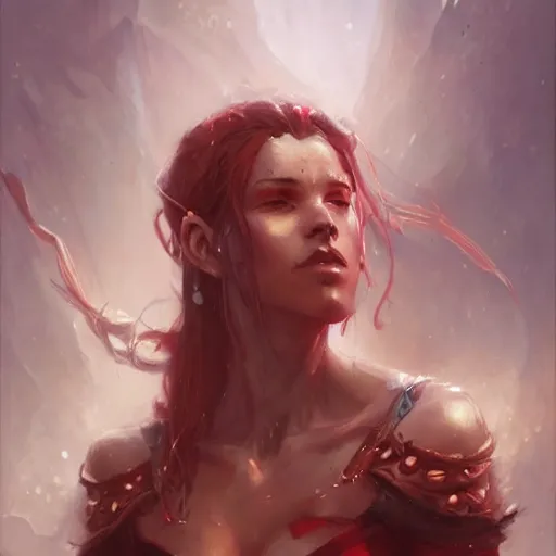 Image similar to a beautiful artwork of a nord woman, by raymond swanland and jesper ejsing, featured on art station, lighting study, concept art