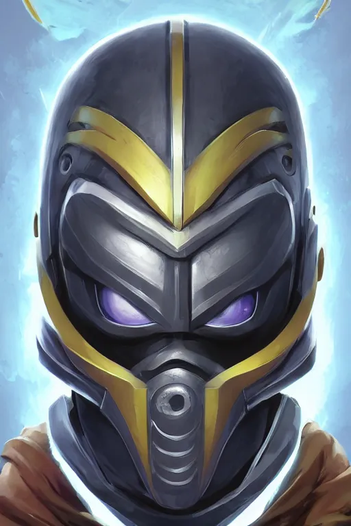 Image similar to epic mask helmet robot ninja portrait stylized as fornite style game design fanart by concept artist gervasio canda, behance hd by jesper ejsing, by rhads, makoto shinkai and lois van baarle, ilya kuvshinov, rossdraws global illumination radiating a glowing aura global illumination ray tracing hdr render in unreal engine 5