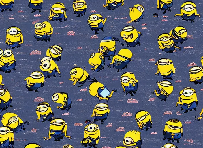 Image similar to minion hell landscape