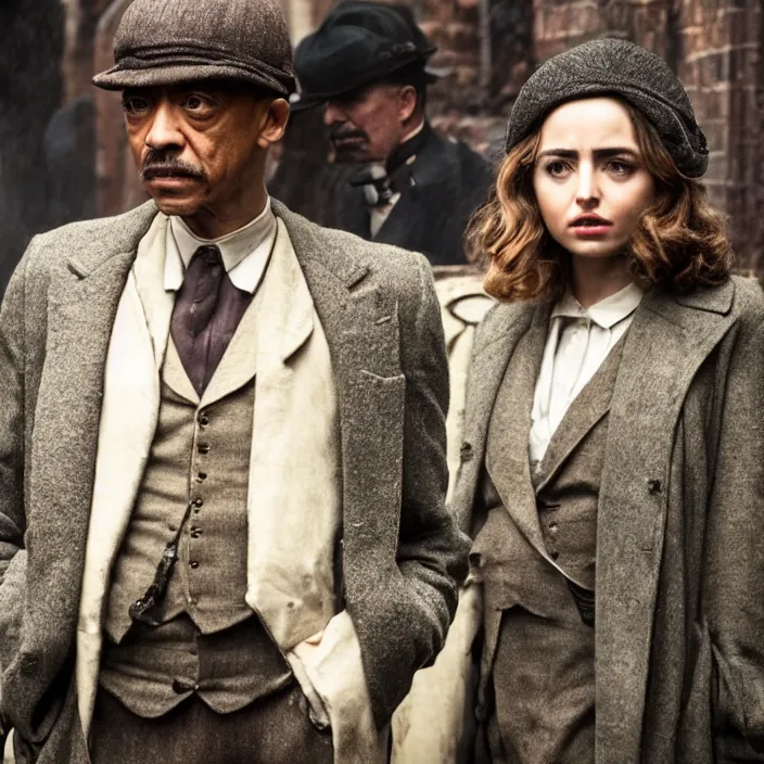 Image similar to Ana de Armas played by Giancarlo esposito in peaky blinders, 4k,