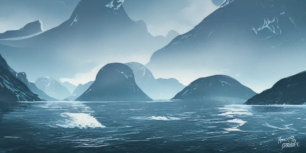 Image similar to the fjords of norway by petros afshar speedart