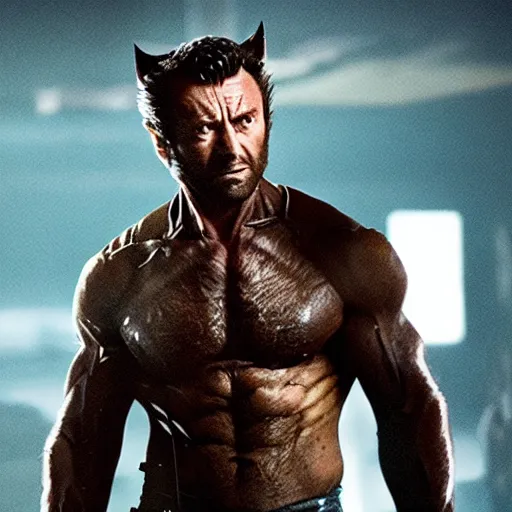 Image similar to Film still of the wolverine from Blade Runner 2049