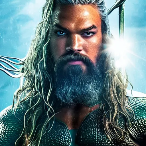 Image similar to aquaman gandalf, dslr profile photo