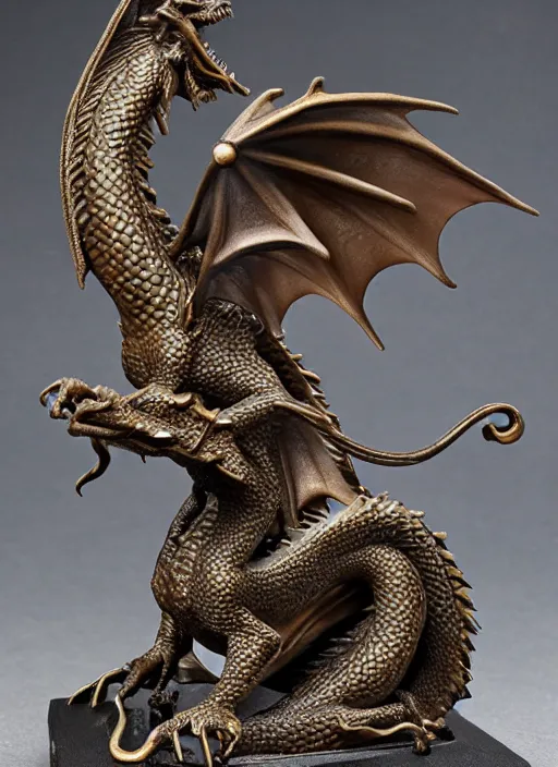 Image similar to 80mm, resin detailed model figure of dragon bronze