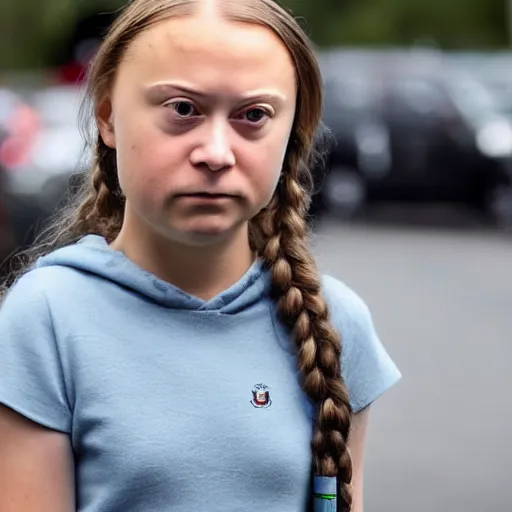 Image similar to greta thunberg is pissed