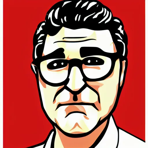 Image similar to schitts creek eugene levy as johnny rose, sticker - art, svg vector, adobe - illustrator