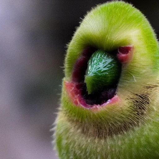 Image similar to kiwi bird eating kiwi fruit