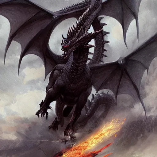 Prompt: hyperrealistic adolf hitler riding a dragon, beautifull art by greg rutkowski,