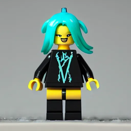 Image similar to hatsune miku lego figure