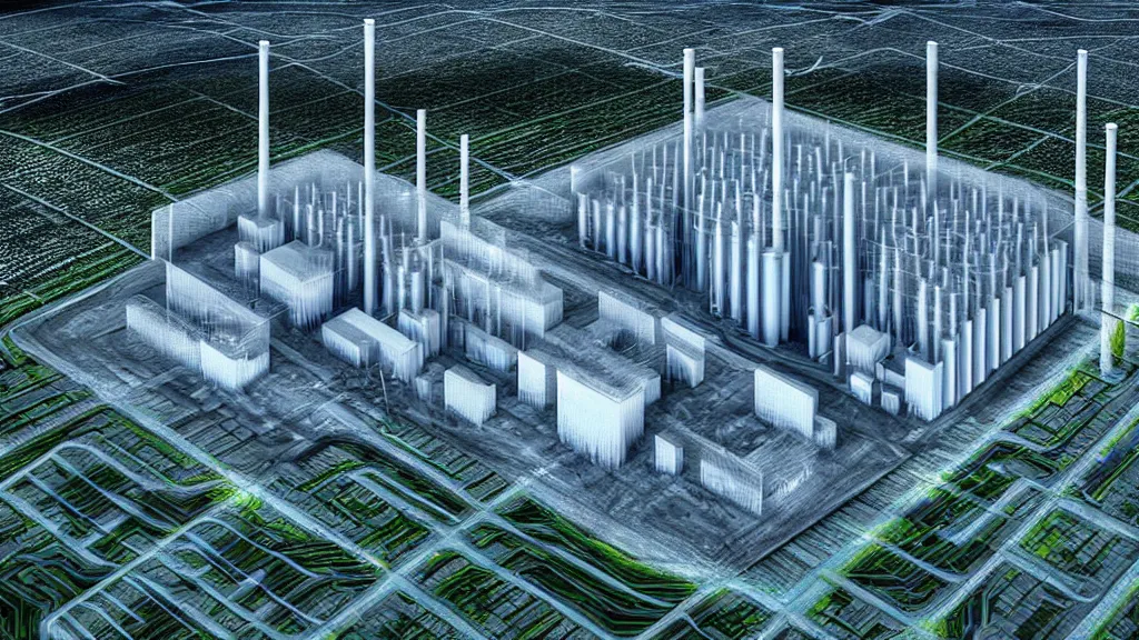 Prompt: Nuclear Forest Hybrid Power Station; Location: Quito, Ecuador; by Vincent Callebaut; Cinema 4K, 8K;