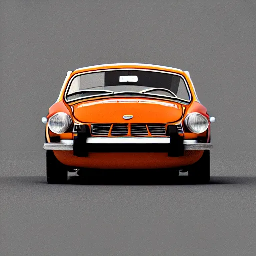 Image similar to vintage instamatic photo of a 1976 MGB, reflections, Isometric 3D, smooth 3D Illustration, Cinematic Matte Painting, volumetric lighting