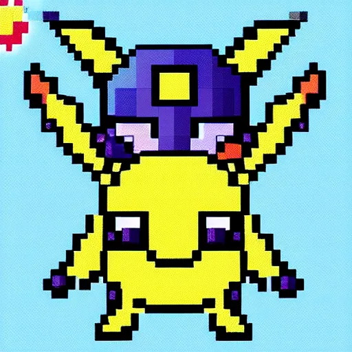 Image similar to chibi robot in style of pokemon, by the pokemon company, pixel-art, 16bits, spritesheet