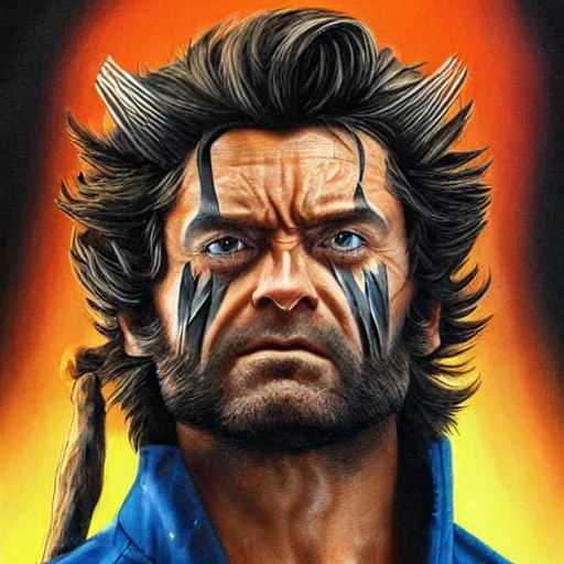 Prompt: billy butcher as wolverine, very detailed face, masterpiece portrait,