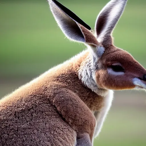 Image similar to kangaroo wearing a bonnet