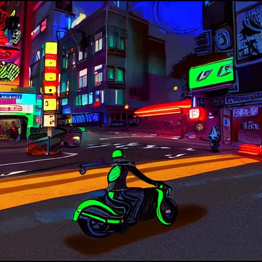 Prompt: akira style motorcycles in the streets of san francisco in 2 0 4 8. night time shot. ultra realistic. neon lights