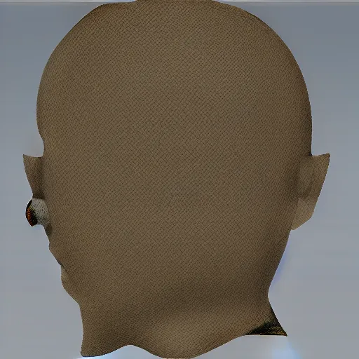 Image similar to texture map from Second Life for avatar head