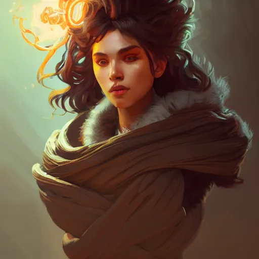 Image similar to full body portrait of loba from apex legends, mischievous expression, sultry smirk, bangs and wavy hair, intricate, elegant, glowing lights, highly detailed, digital painting, artstation, concept art, smooth, sharp focus, illustration, art by wlop, mars ravelo and greg rutkowski