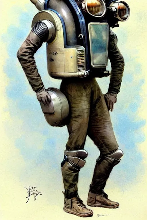 Prompt: ( ( ( ( ( 1 9 5 0 s retro future jet pack. muted colors. ) ) ) ) ) by jean - baptiste monge!!!!!!!!!!!!!!!!!!!!!!!!!!!!!!