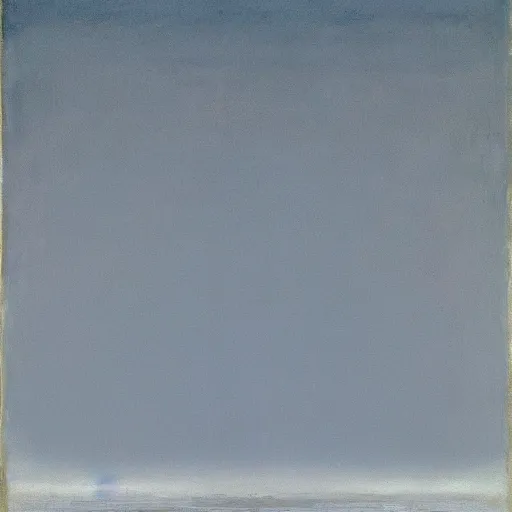 Image similar to the abstract painting'arctic void ', by caspar david friedrich, by rothko