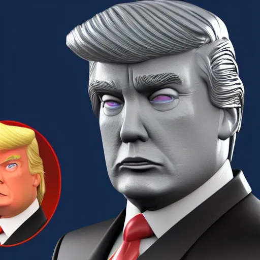 Prompt: Donal Trump as disney character, 3d render, 4k