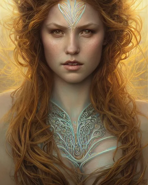 Image similar to mermaid portrait | highly detailed | very intricate | symmetrical | cinematic lighting | award - winning | closeup portrait | painted by donato giancola and mandy jurgens and charlie bowater | featured on artstation