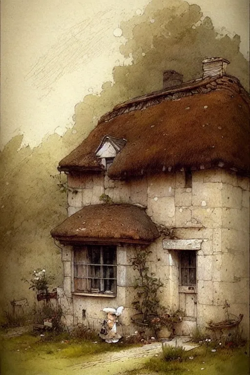 Image similar to ( ( ( ( ( 1 1 7 5 0 s cottage. muted colors. ) ) ) ) ) by jean - baptiste monge!!!!!!!!!!!!!!!!!!!!!!!!!!!!!!