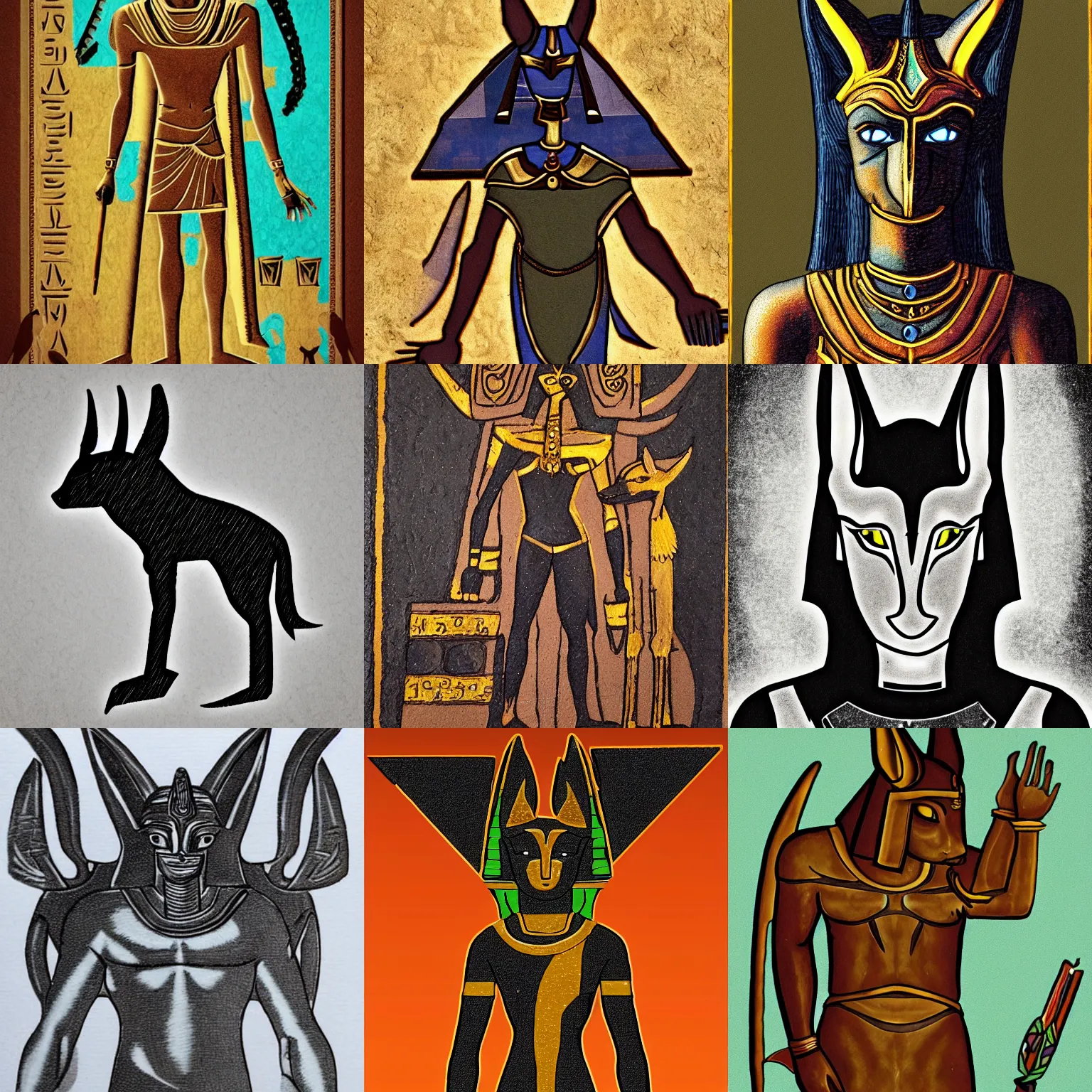 Prompt: anubis in the style of anubis