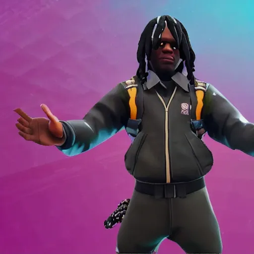 Image similar to Chief Keef in Fortnite 4K quality