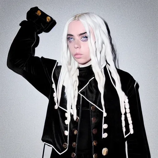 Prompt: billie eilish as an pirate captain