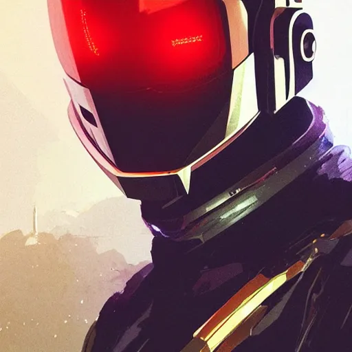 Prompt: portrait of Alpha from Daft Punk, dramatic lighting, illustration by Greg rutkowski, yoji shinkawa, 4k, digital art, concept art, trending on artstation